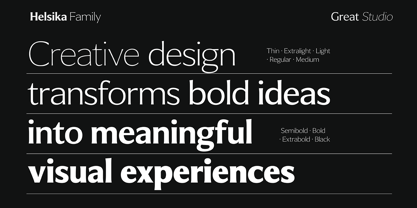 Helsika Font Poster 2