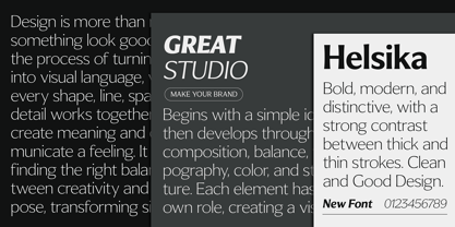 Helsika Font Poster 9