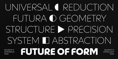 Neurath X Font Poster 2