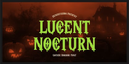 Lucent Nocturn Font Poster 1