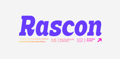 Rascon Font Poster 1
