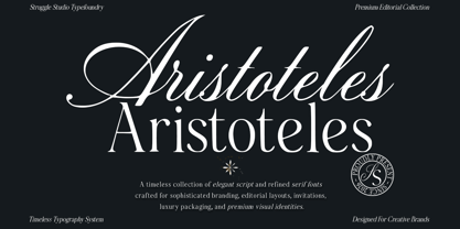 Aristoteles Font Poster 11