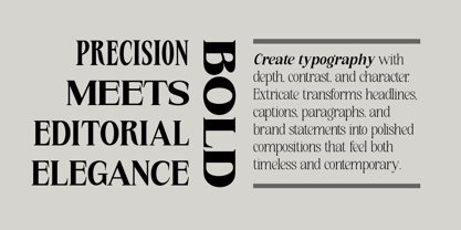 Extricate Font Poster 3