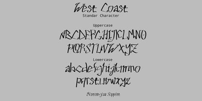 West Coast Font Poster 6