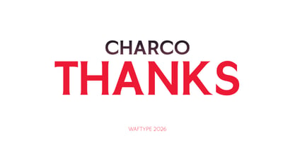 Charco Font Poster 13