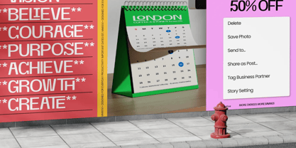 Morisayib Font Poster 9