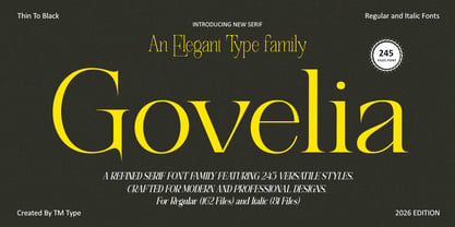 Govelia Font Poster 1