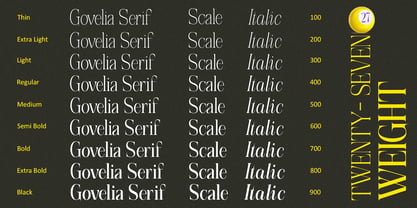 Govelia Font Poster 13