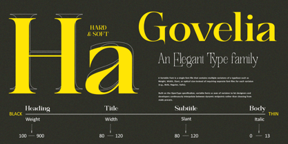 Govelia Font Poster 8