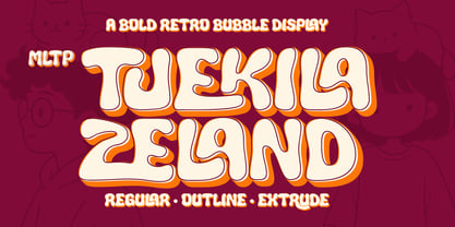MLTP Tuekila Zeland Font Poster 1