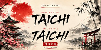 Katsuno Japan Italic Font Poster 5