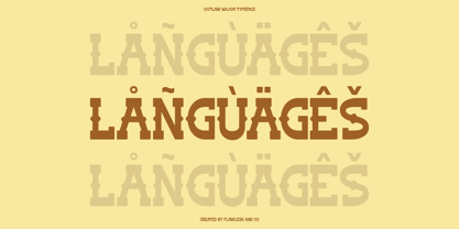 Outlaw Major Font Poster 10