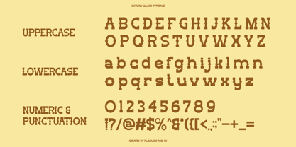 Outlaw Major Font Poster 8