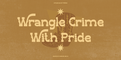 Outlaw Major Font Poster 5
