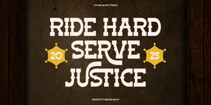Outlaw Major Font Poster 2