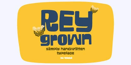 Reygrown Font Poster 1