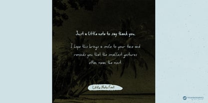 Little Note Font Poster 10