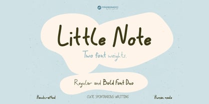 Little Note Font Poster 1