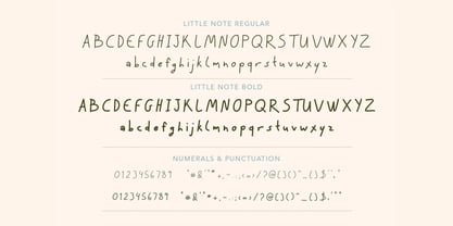 Little Note Font Poster 8