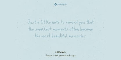 Little Note Font Poster 4