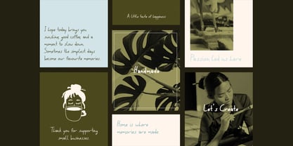 Little Note Font Poster 2