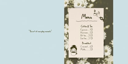 Little Note Font Poster 5