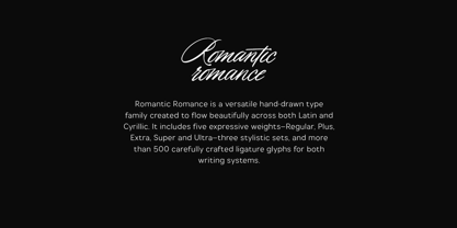 Romantic Romance Font Poster 2