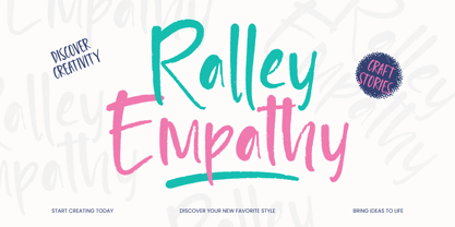 Ralley Empathy Font Poster 1