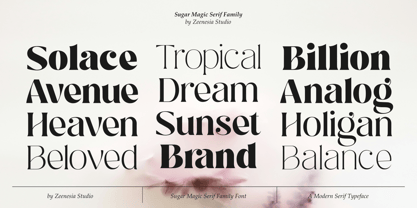 Sugar Magic Serif Font Poster 6