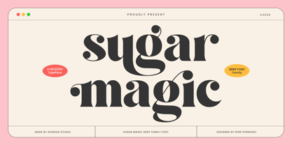 Sugar Magic Serif Font Poster 1