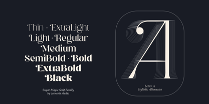Sugar Magic Serif Font Poster 3
