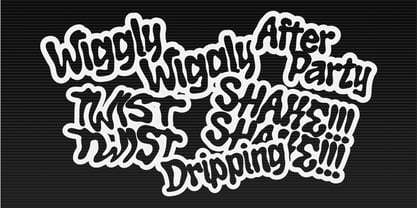 Wiggly Club Font Poster 6