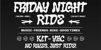 Wiggly Club Font Poster 7