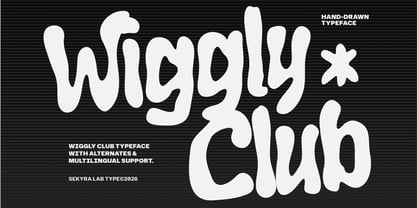 Wiggly Club Font Poster 1