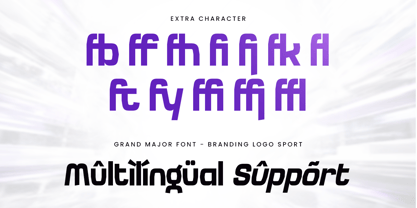 Grand Major Font Poster 12