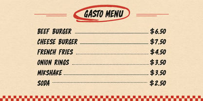Gasto Fadena Font Poster 4