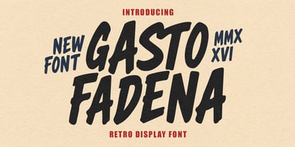 Gasto Fadena Font Poster 1