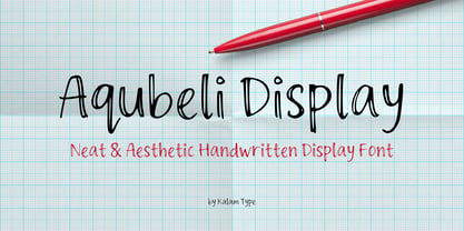 Aqubeli Display Font Poster 1