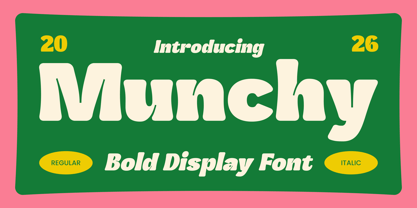 Munchy Font Poster 1