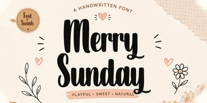 Merry Sunday Font Poster 1