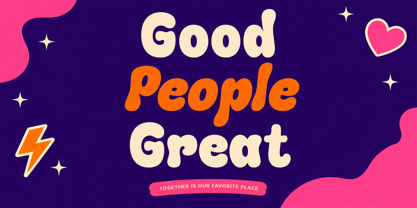Chunky Moots Font Poster 7