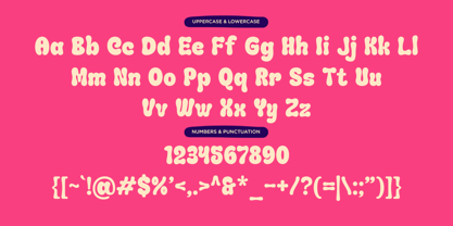 Chunky Moots Font Poster 9