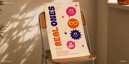 Chunky Moots Font Poster 4