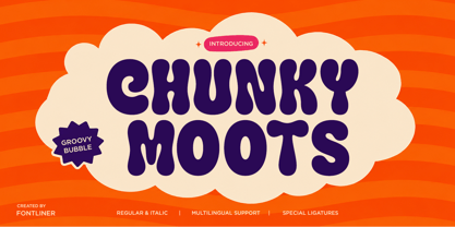 Chunky Moots Font Poster 1