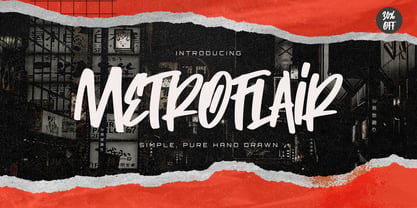Metroflair Font Poster 2