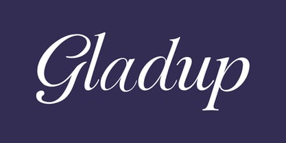 Gladup Font Poster 1