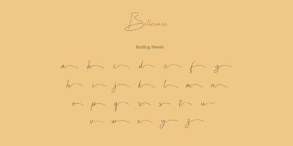 Bellevoire Font Poster 8