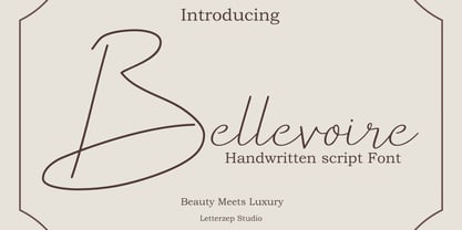 Bellevoire Font Poster 1