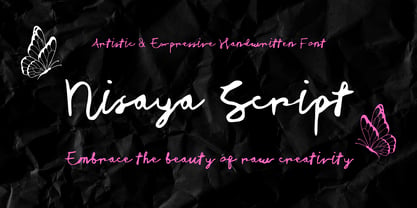 Nisaya Script Font Poster 1