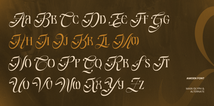 Amoen Font Poster 5